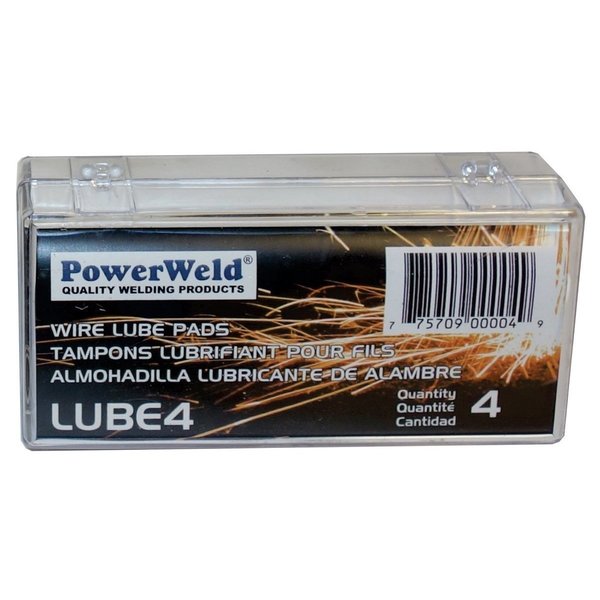 Powerweld Wire Lube Pads, 4 per Package LUBE4
